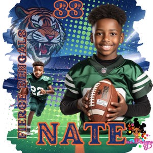 Modelo editável do Football Canva, comemoração do futebol, comemoração, design personalizado, temporada de futebol, temporada esportiva