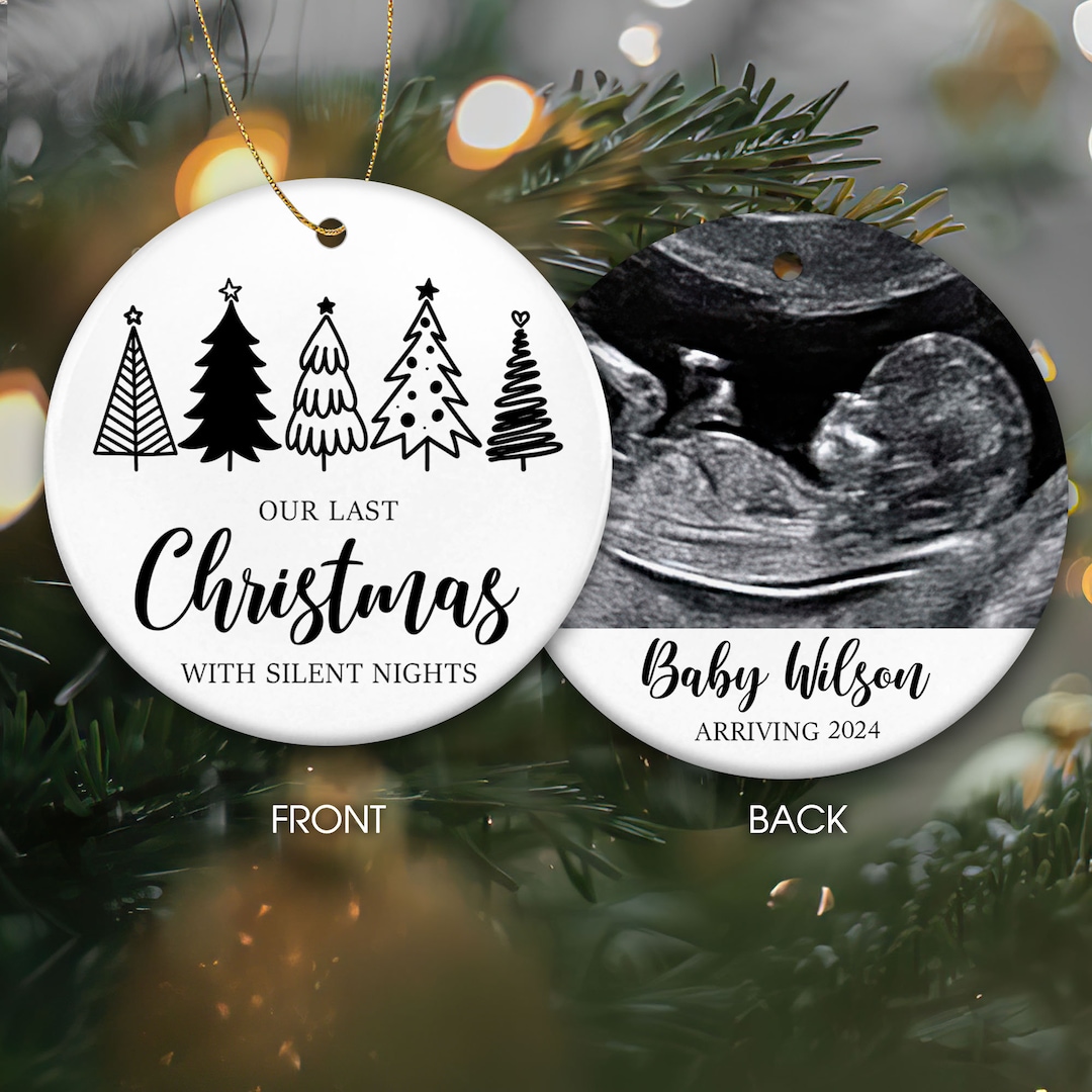 Ultrasound Ornament Baby Announcement Ornament Pregnancy