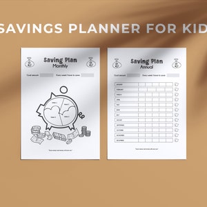 Savings Plan for Kids | Printable | Finances for Kids | Coloring Sheet ...