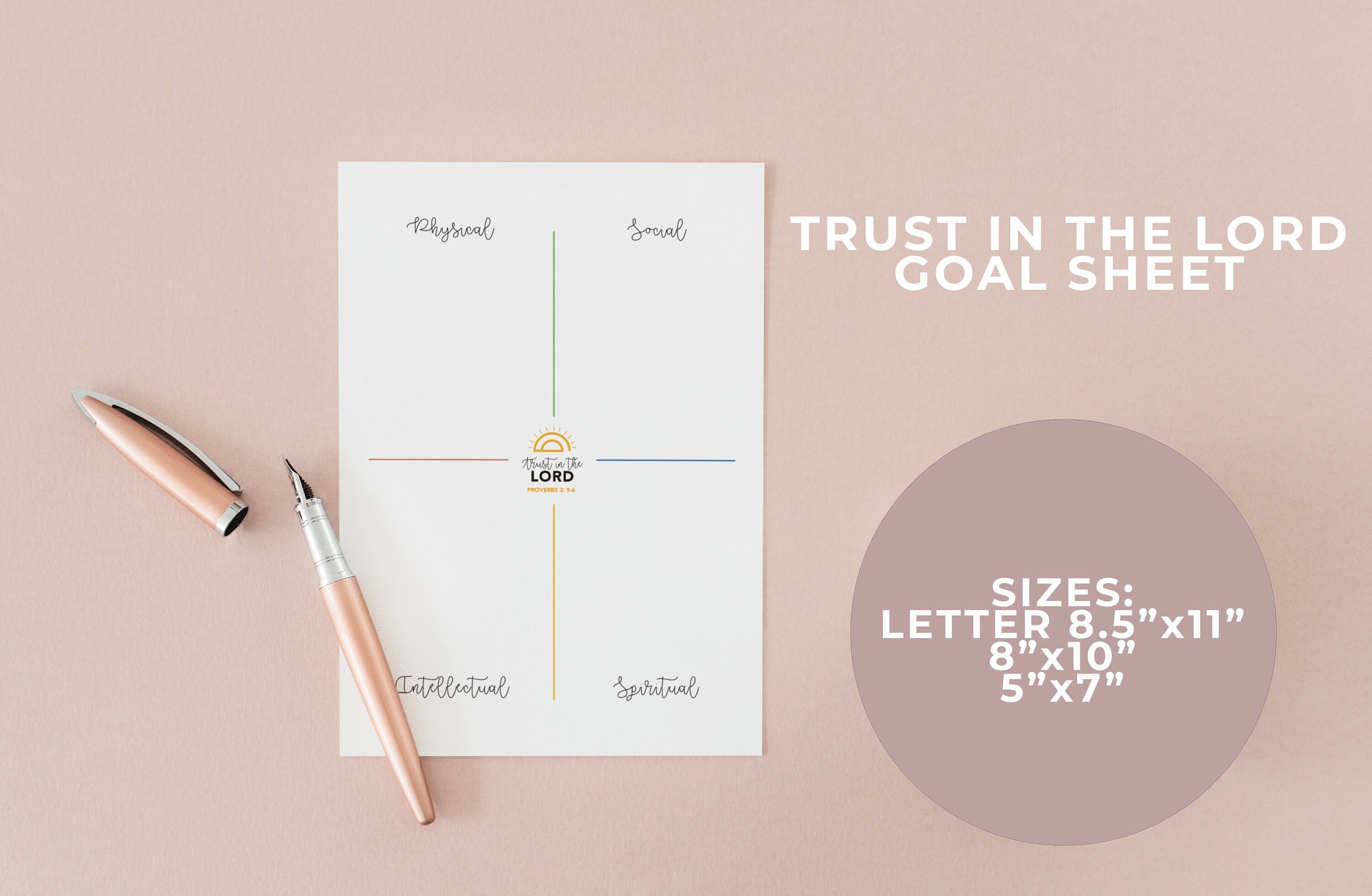 NEW LDS Youth Goal Sheet Printable Instant Download Etsy Australia