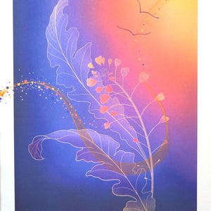 Illustration A5 "Petit courant de bonheur, grand amour"