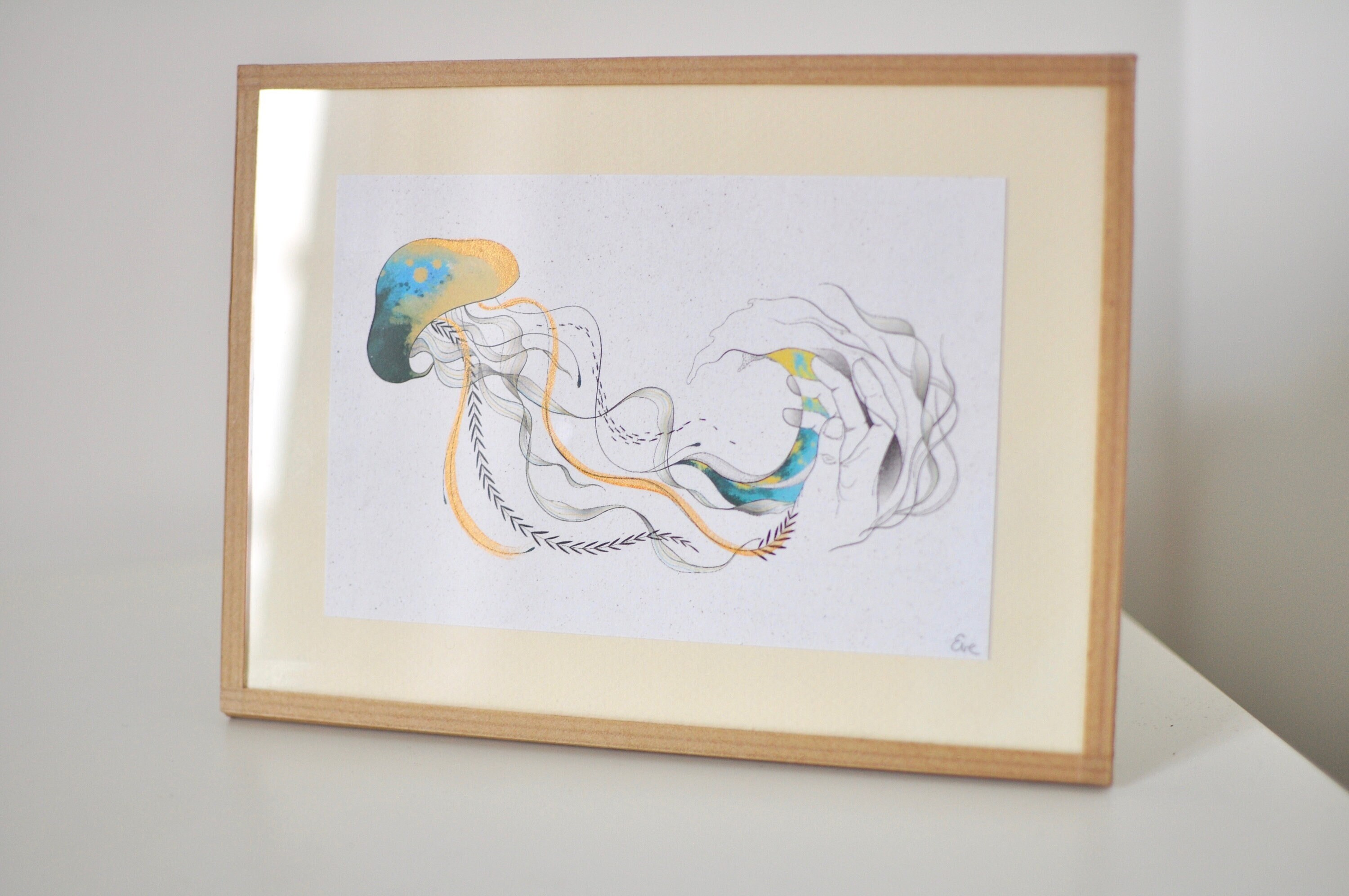 Illustration Encadrée Kraft 15x20cm