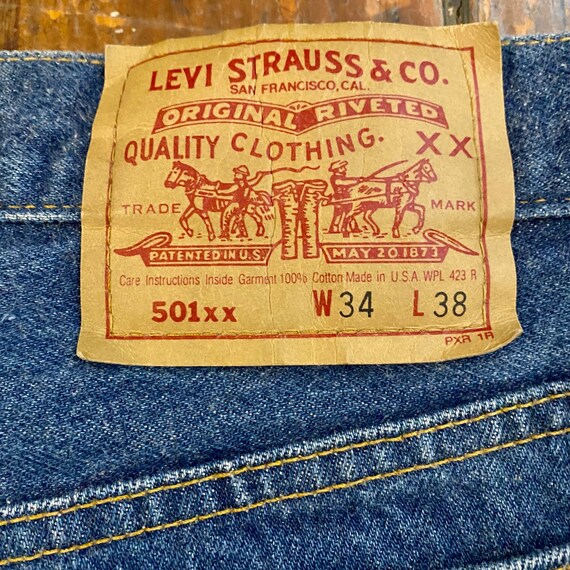 Early 90's Levis 501xx 31.5"x35" - image 10