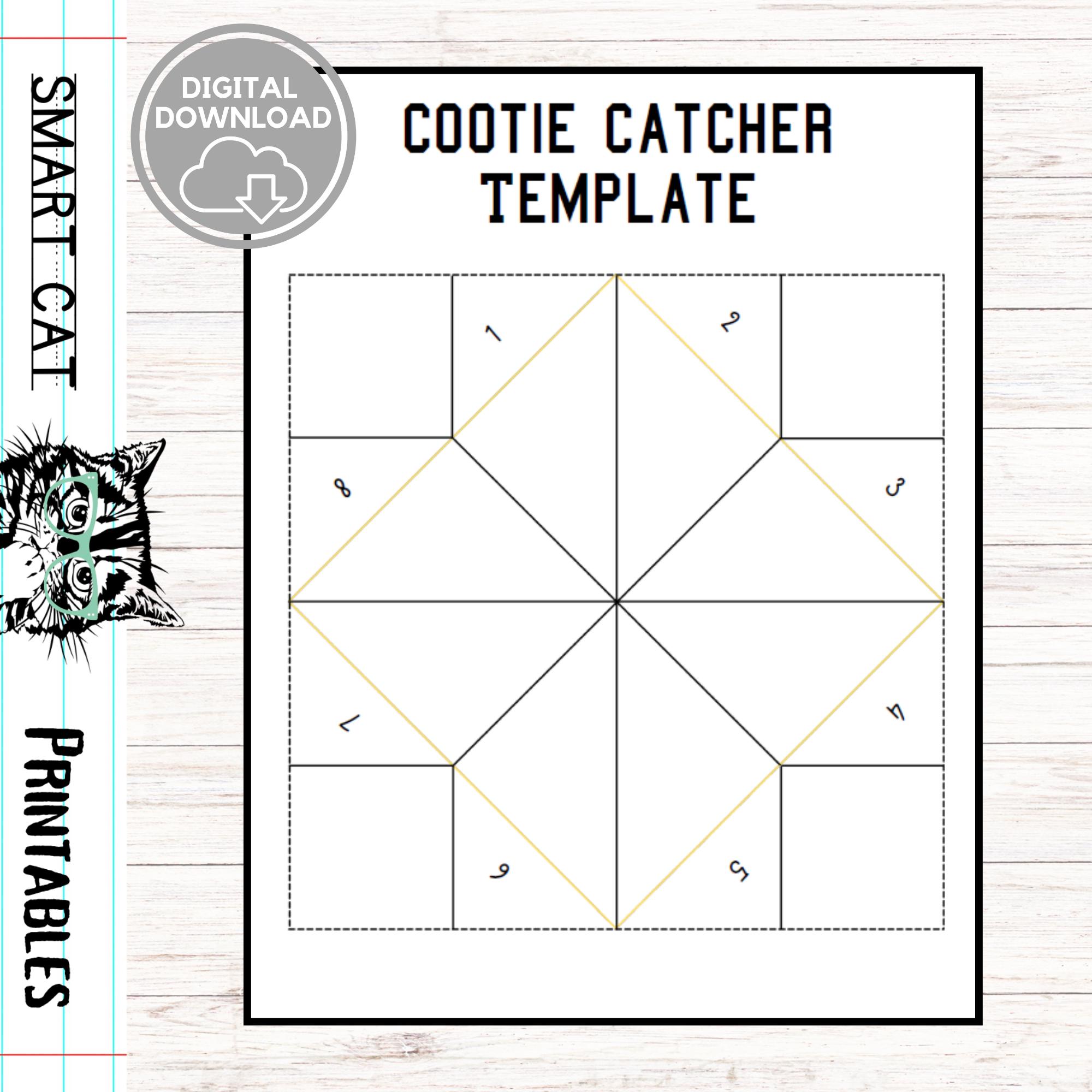 Blank Cootie Catcher Template, Printable Cootie Catcher, Printable Joke Teller, Kid's Road Trip Game Cootie Catcher Kid Game, Fortune Teller - Etsy blank-cootie-catcher-template-printable-cootie-catcher-printable-joke-teller-kid-s-road-trip-game-cootie-catcher-kid-game-fortune-teller-etsy
