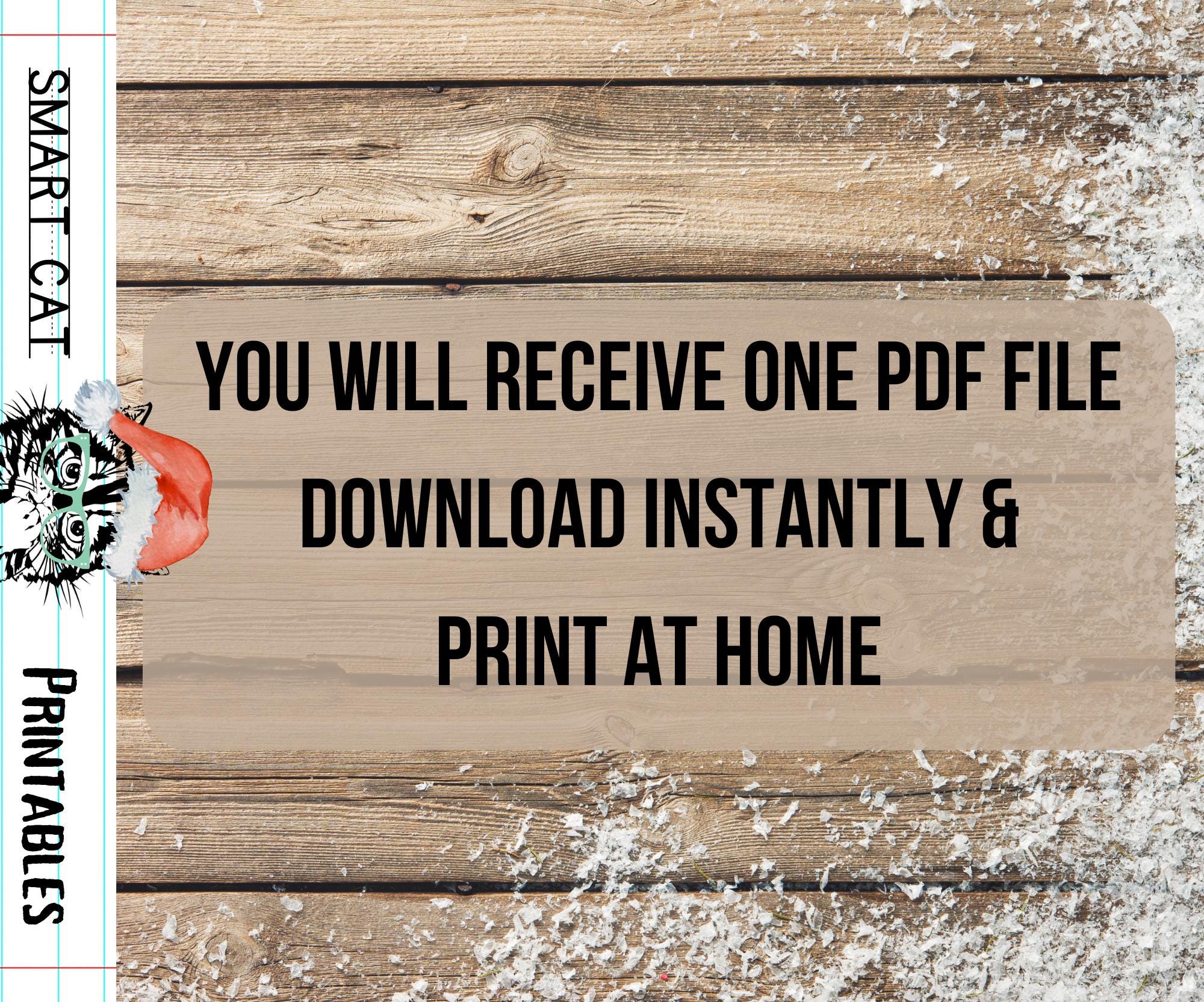 Printable Christmas Games for the Family, Christmas Go Fish, Digital ...
