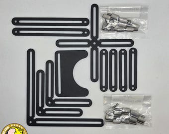 M3 Metal Laser Jig & Fence Kit for WeCreat Lumos, xTool F1 F1 Lite F2, Longer Nano