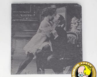 Jacques Biederer Photography Slate Coasters – Set of 4 Vintage Romance
