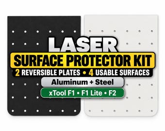 xTool F1 F1 Lite F2 Laser Surface Protector Kit, Aluminum & Magnetic Steel Plates