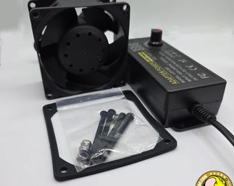 xTool D1 Enclosure Exhaust Fan Upgrade | 80mm High-Airflow Ventilation Kit for Laser Cutting