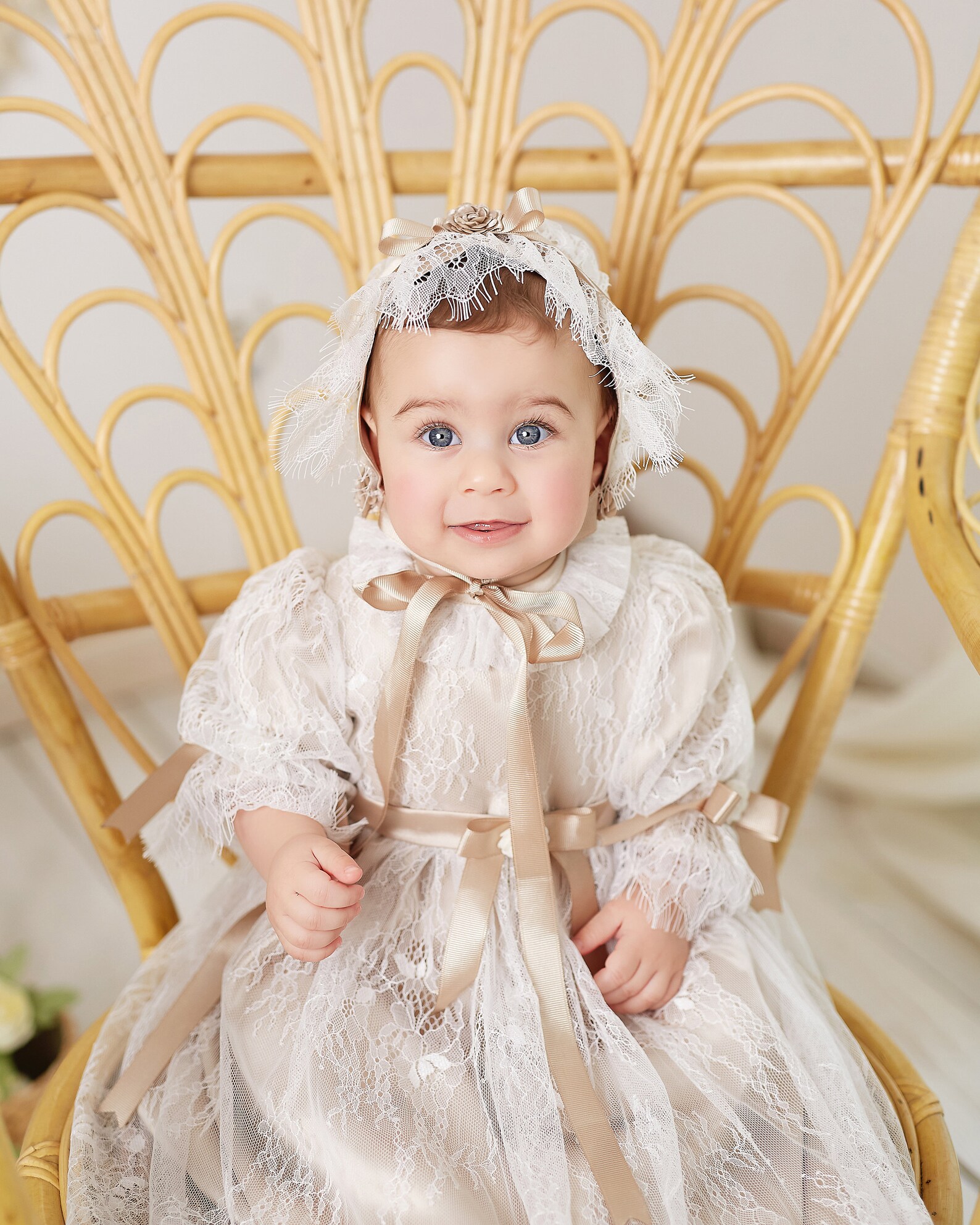 Christening Gown Girl Baby Lace Gown Girl Baptism Dress Etsy