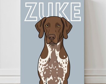 Personalized Pet Portrait Canvas – Custom Dog Art, Home Decor