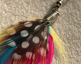 Feather handmade earrings from Amazon