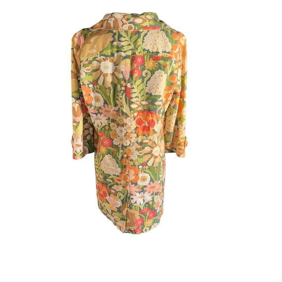Ivy Jane Retro 70s Vibe Coat Floral Design Women … - image 9