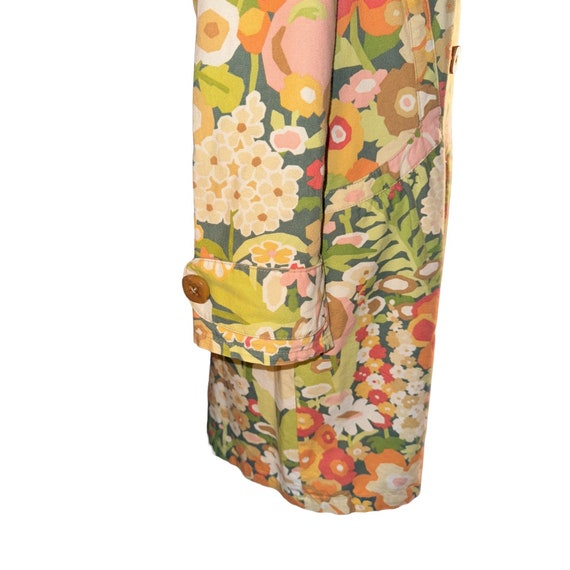 Ivy Jane Retro 70s Vibe Coat Floral Design Women … - image 6