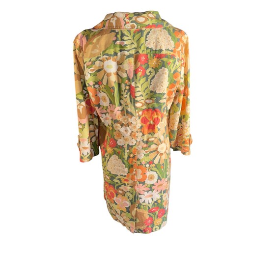 Ivy Jane Retro 70s Vibe Coat Floral Design Women … - image 8