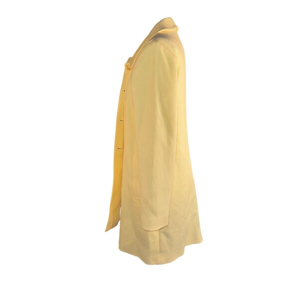 Vintage Elliott Lauren Yellow Dress Coat Women Si… - image 6
