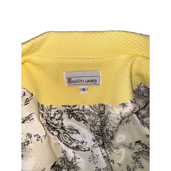 Vintage Elliott Lauren Yellow Dress Coat Women Si… - image 9