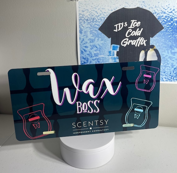 Scentsy Wax Boss License Plate Etsy
