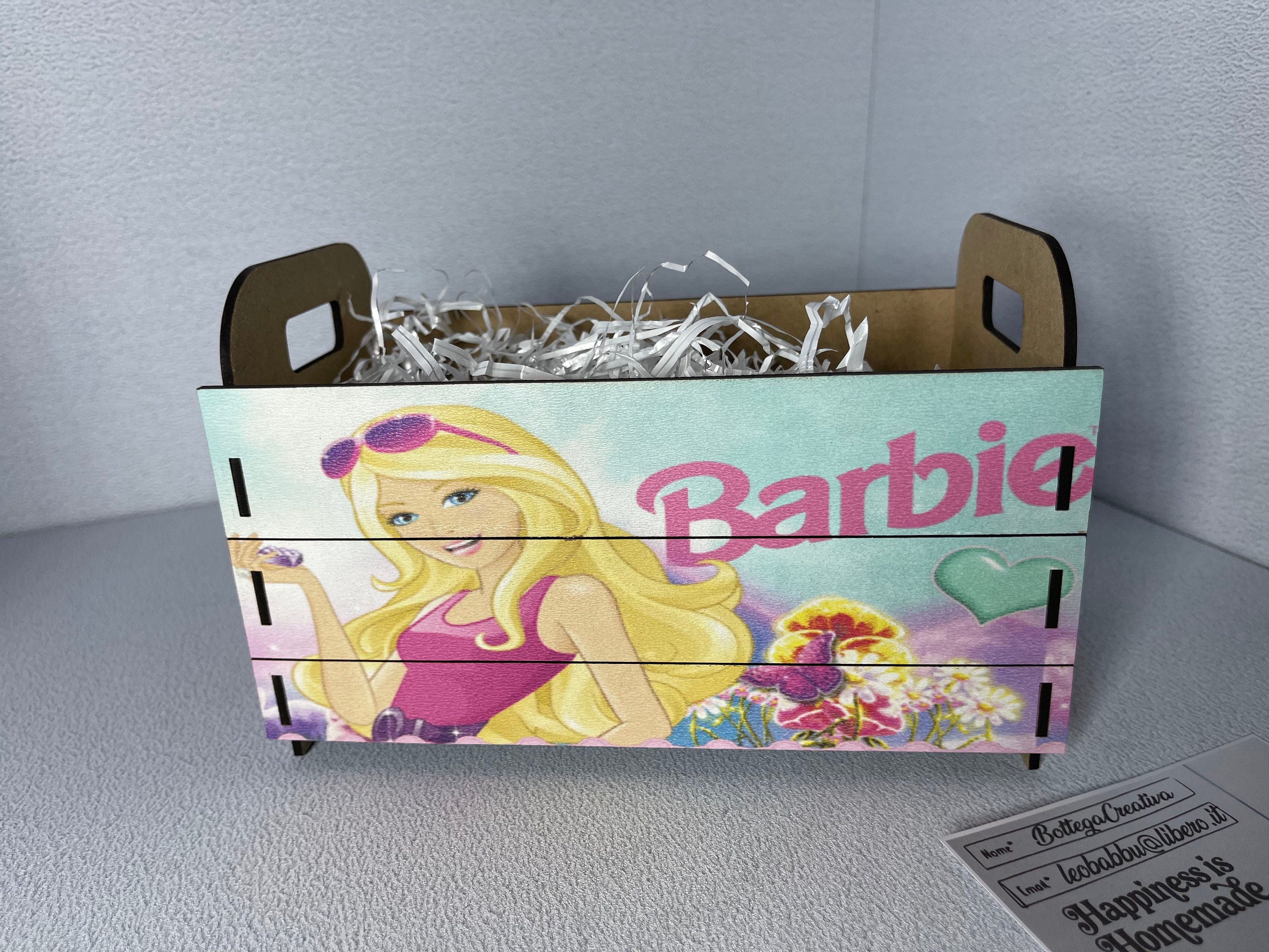 Personalized Barbie Accessory Storage Box, Barbie Dreamhouse organization,  Double sided and a great gift for girls or Barbie collectors!