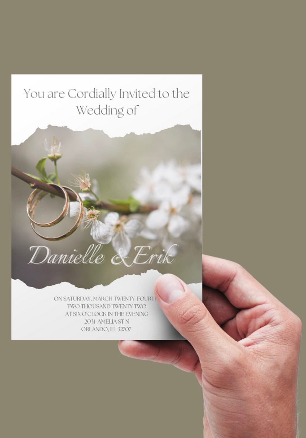 Customizable You Are Cordially Invited to the Wedding of … Wedding