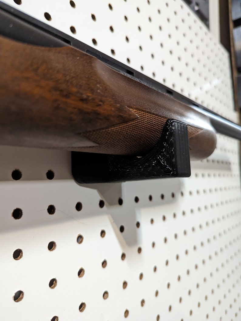 Universal Horizontal Gun Mount Pegboard Rifle Holder Etsy