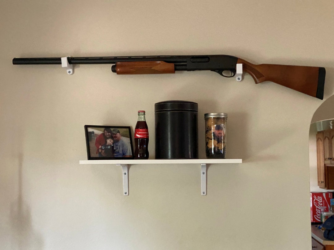 Universal Horizontal Gun Mount Wall Rifle Holder Storage Etsy