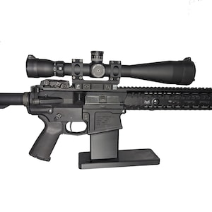 AR 10 Desktop Display Stand | Rifle Holder Storage Rack