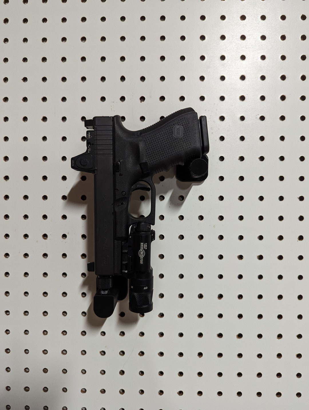 Pistol Support Piece Pegboard / IKEA Skadis / Wall Control / Vaultek