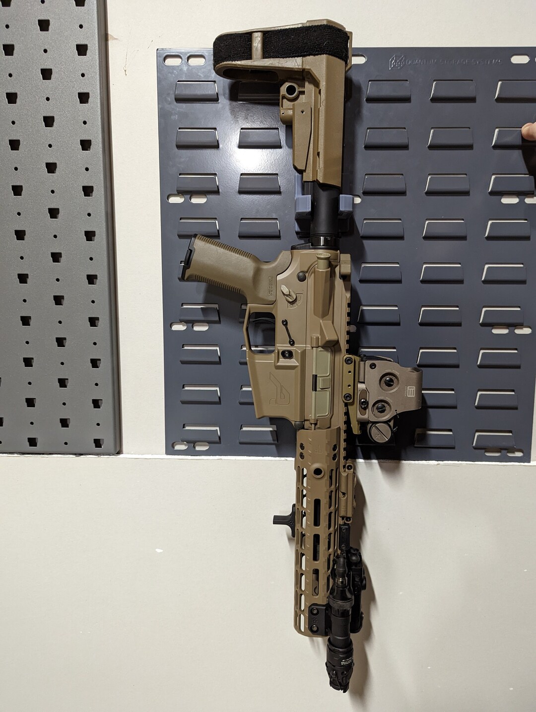 thumbnail image 2 of Magwell Mount For HK 416 22 - Pegboard / IKEA Skadis / Wall Control Vaultek Rifle Holder Storage Rack 2 of 13
