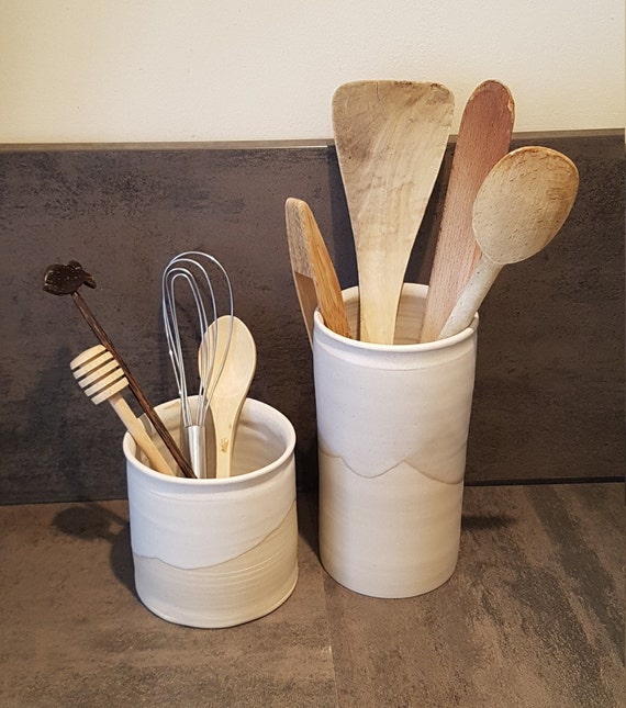 Cutlery Pot Kitchen Utensils Straight Ceramic Straight Cylinder