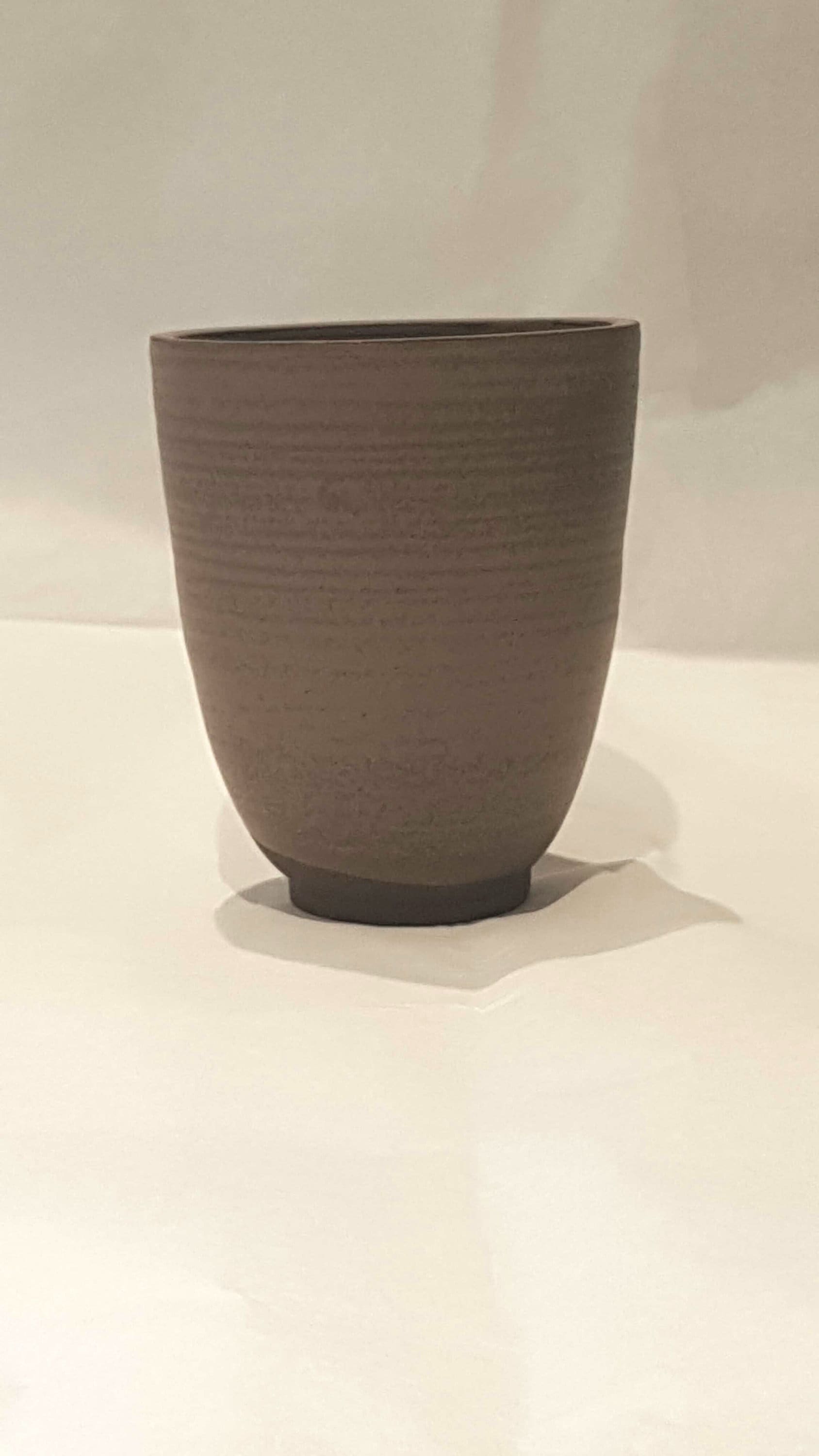 Gobelet Violine Lotus en Grès - Tasse Verre Noir et Violet Céramique