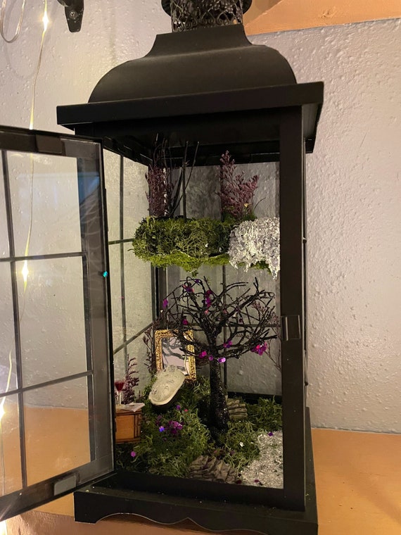 Lantern Diorama Halloween Diorama Witch Diorama Forest | Etsy