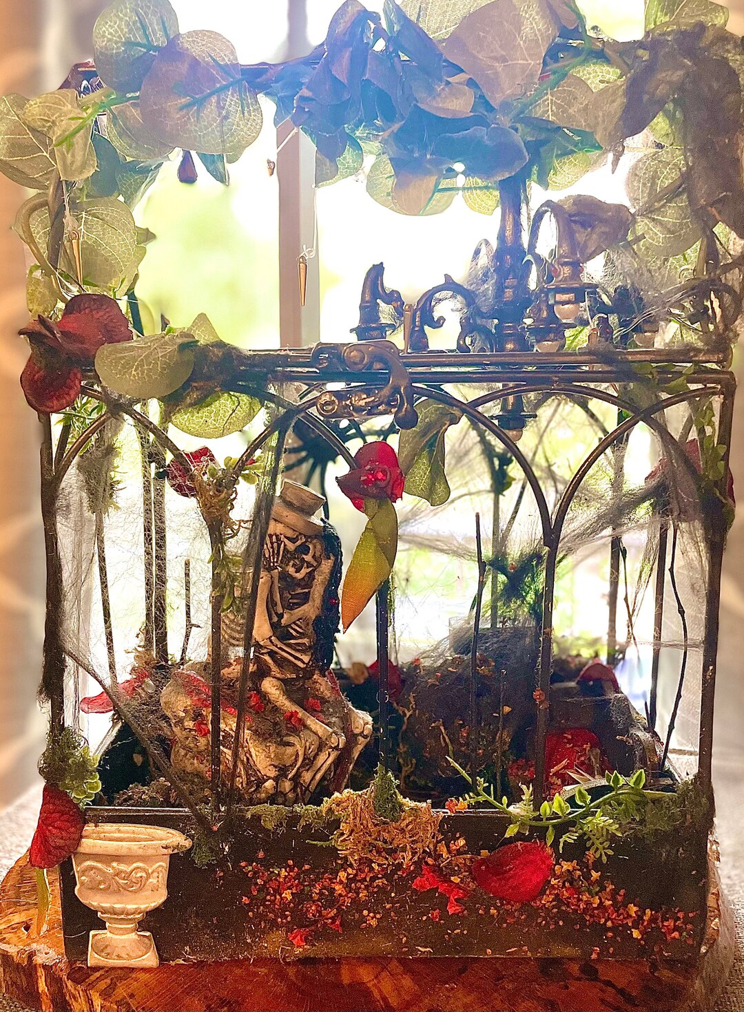 Spooky Home Decor Skeleton Diorama Halloween Decorations - Etsy