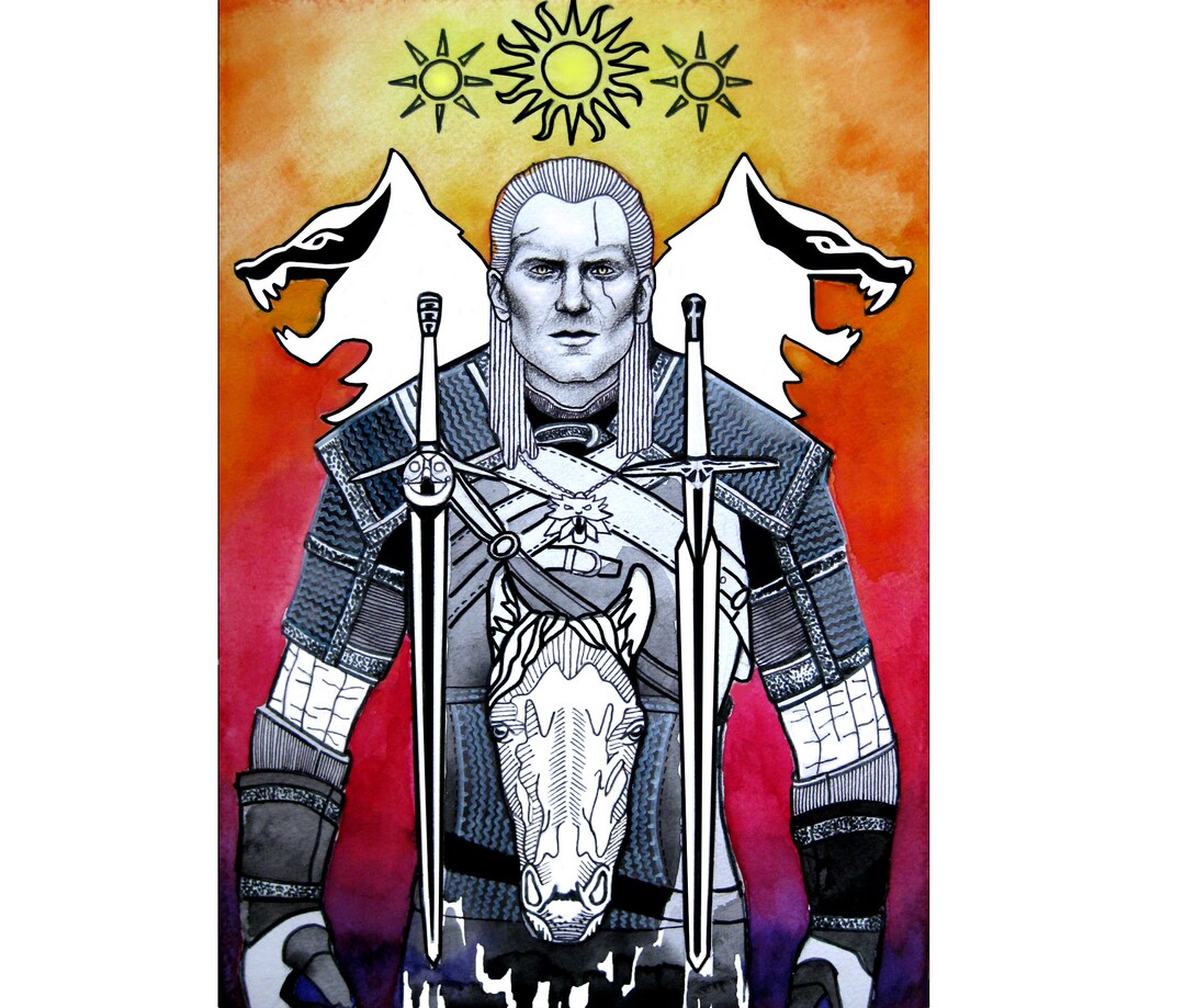 The Witcher Fine Art Print | Geralt of Rivia - Etsy