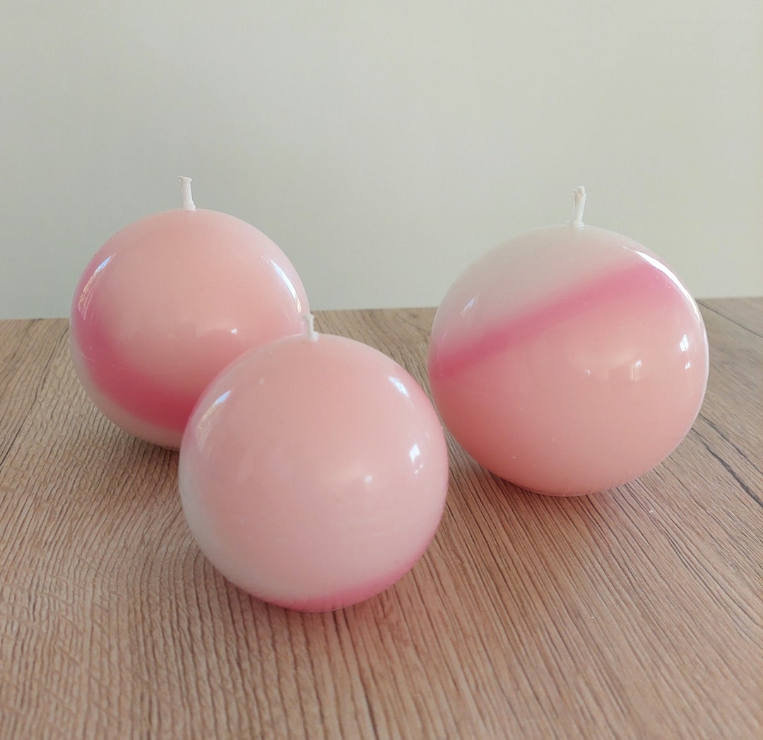 Ball Candle Round Candle for Interior Decoration Original Etsy