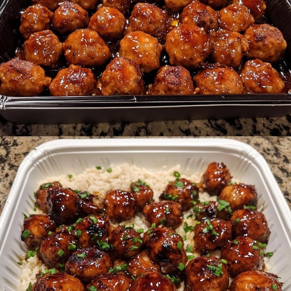 Sweet and Spicy Chicken Meatballs with Honey Garlic Glaze Recipe