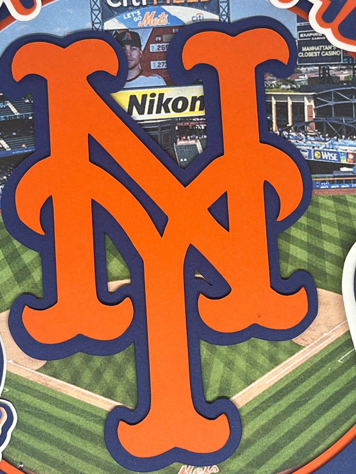 NY Mets Happy Birthday Cake Topper - Etsy