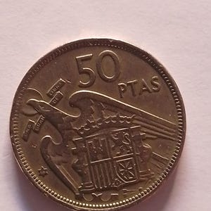 Coin 50 pst FRANCISCO FRANCO 1957*58