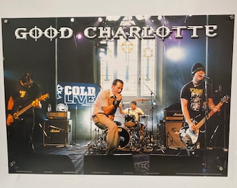 Good Charlotte Band Shot Cold Live at the Chapel Rare Original 2003 Poster