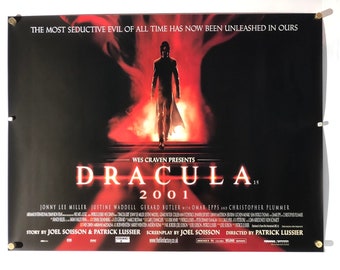 Draculal 2001 British Quad Movie Poster