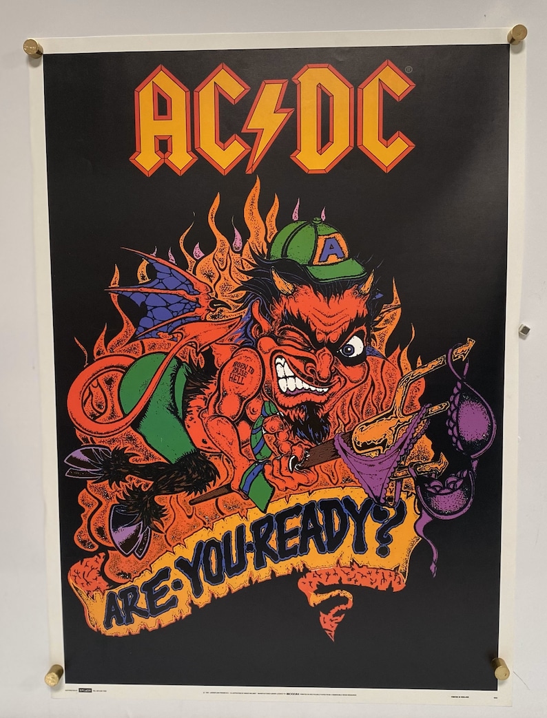 AC/DC Are You Ready Licenced Poster Etsy
