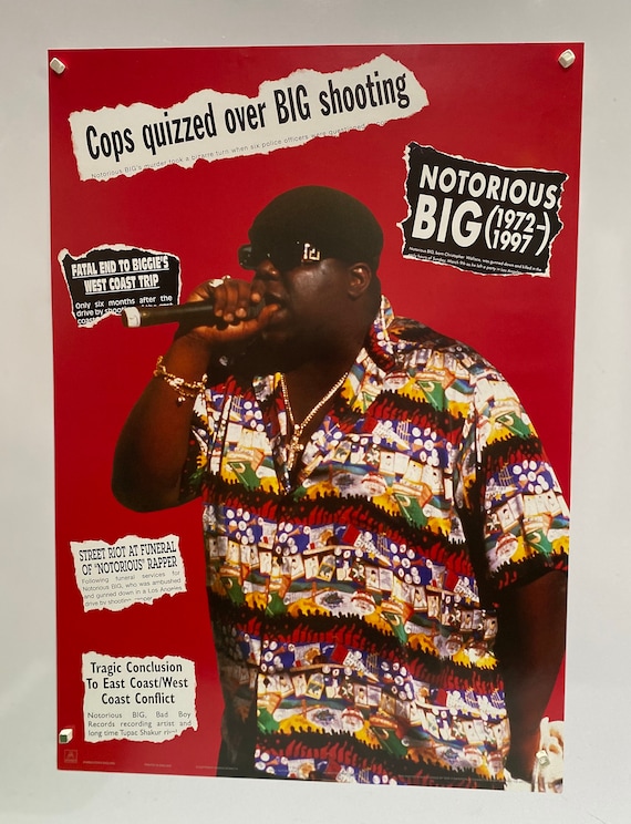 Notorious BIG 1998 Vintage Licensed Original Poster - Etsy UK