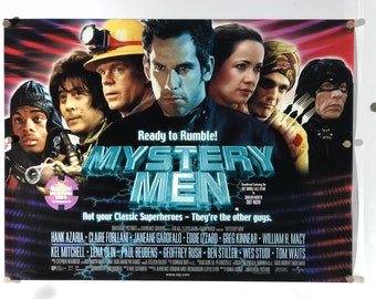Mystery Men Original 1999 British Quad Movie Poster