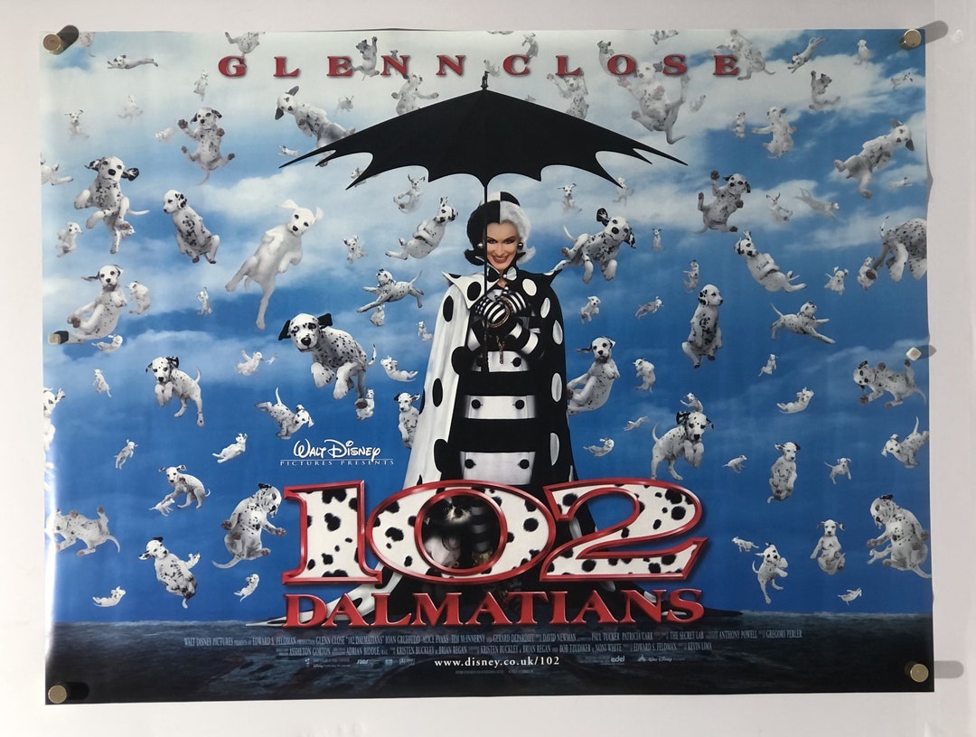 102 Dalmatians 2000 Original British Quad Movie Poster - Etsy