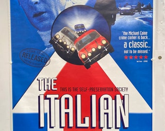 THE ITALIAN JOB (1969) (1999 re-release) Vintage Promo Poster 40 inch X 60 inch