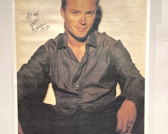 Ronan Keating On Tour 1990s  Portrait Rare vintage poster