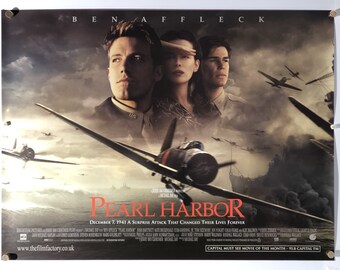 Pearl Harbor (2001) British Quad Movie Poster