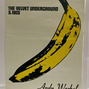 The Velvet Underground and Nico - Andy Warhol Commercial Poster 1990's Rare Vintage Original Poster