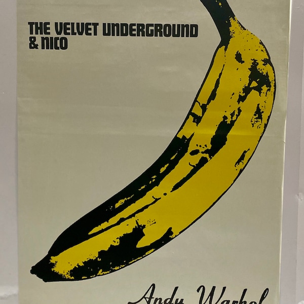 The Velvet Underground et Nico - Andy Warhol affiche commerciale rare affiche originale vintage des années 1990