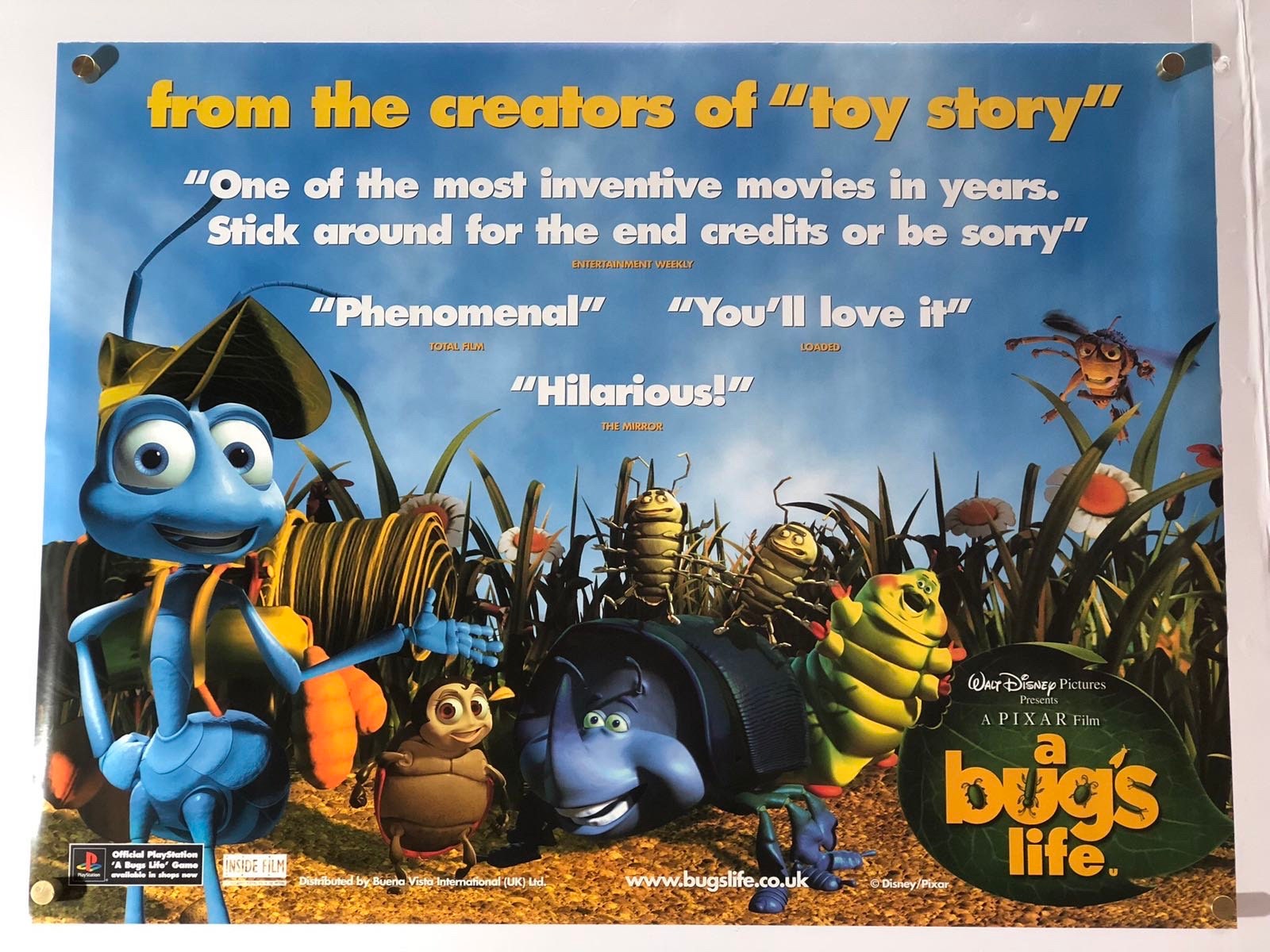 Original Art Heimlich Disney Bugs Life Polychromos, Posca and